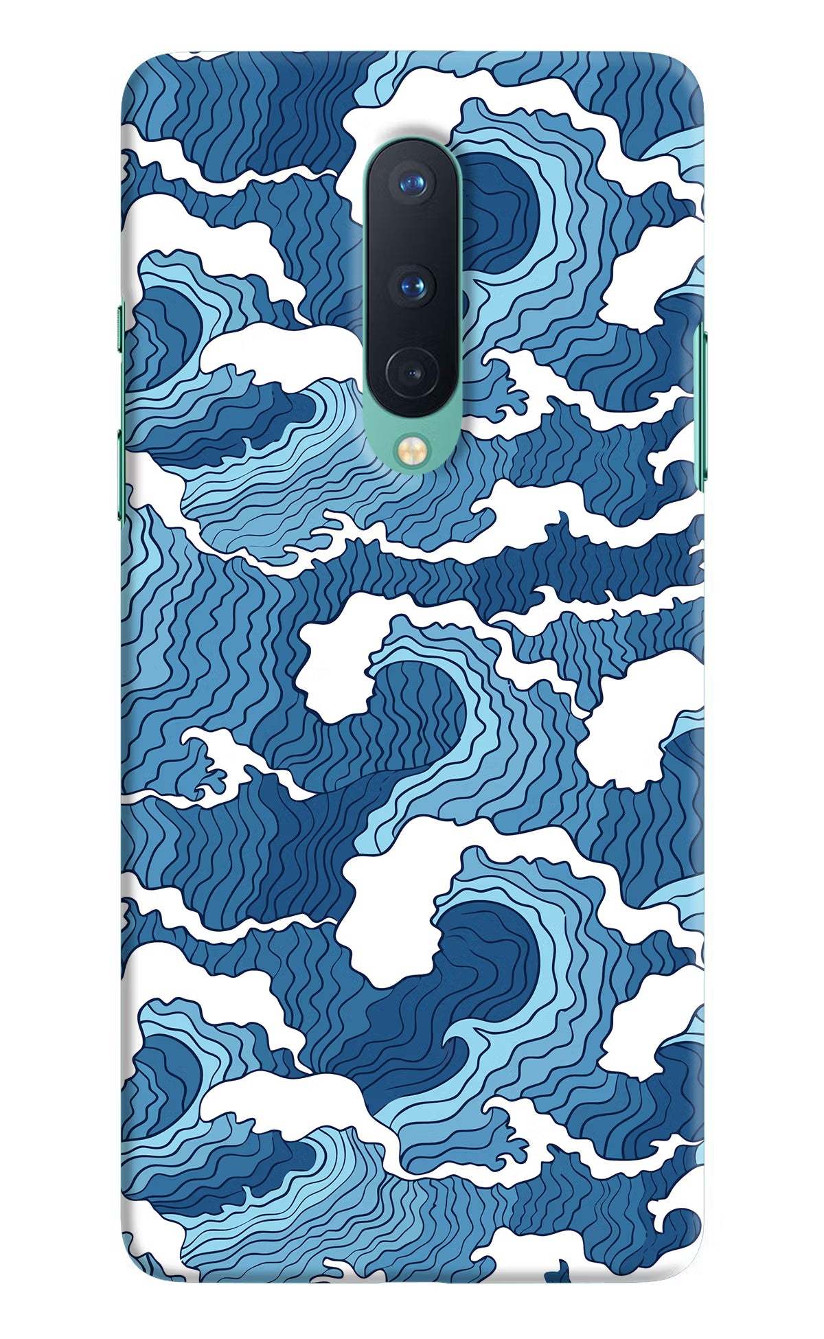 Blue Waves Oneplus 8 Hard Case Back Cover by Casekaro