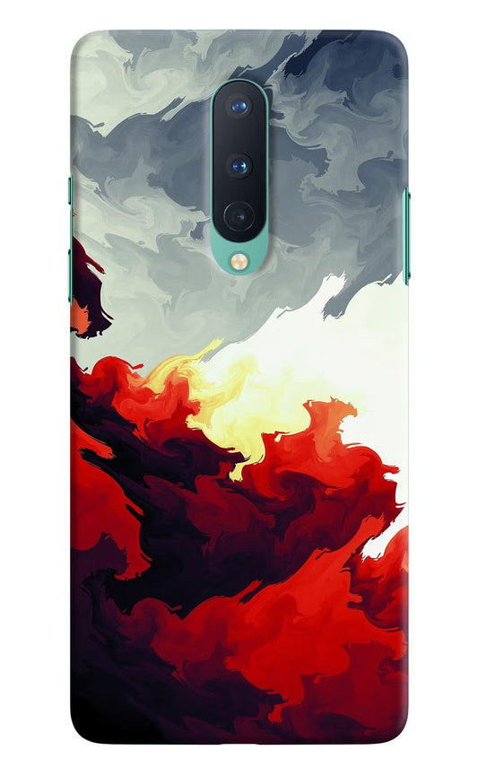 Fire Cloud Oneplus 8 Hard Case Back Cover by Casekaro