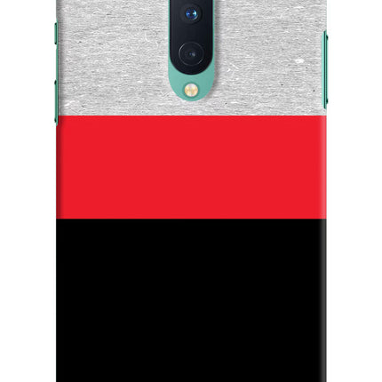 Tri Color Pattern Oneplus 8 Hard Case Back Cover by Casekaro