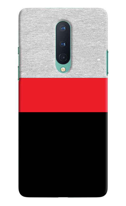 Tri Color Pattern Oneplus 8 Hard Case Back Cover by Casekaro