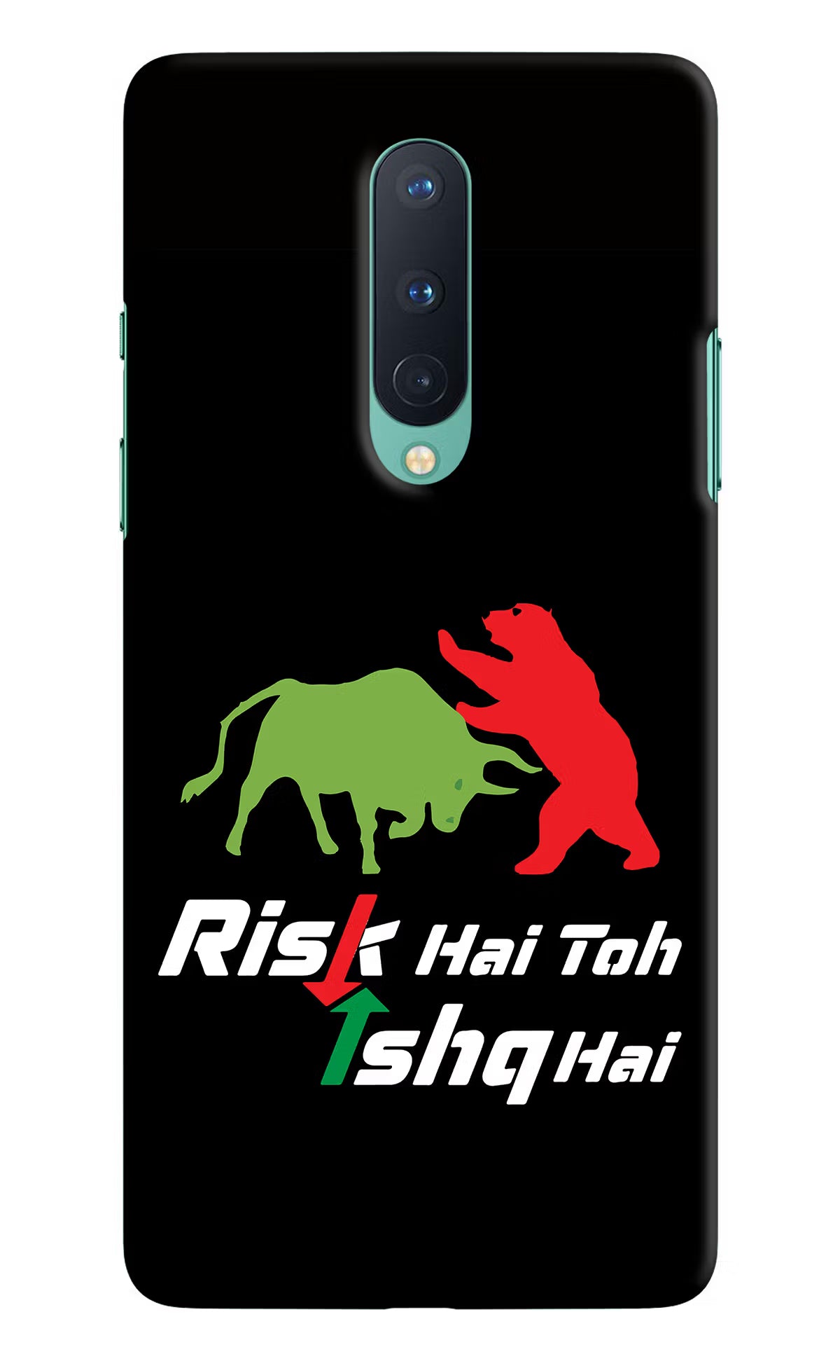 Risk Hai Toh Ishq Hai Oneplus 8 Hard Case Back Cover by Casekaro
