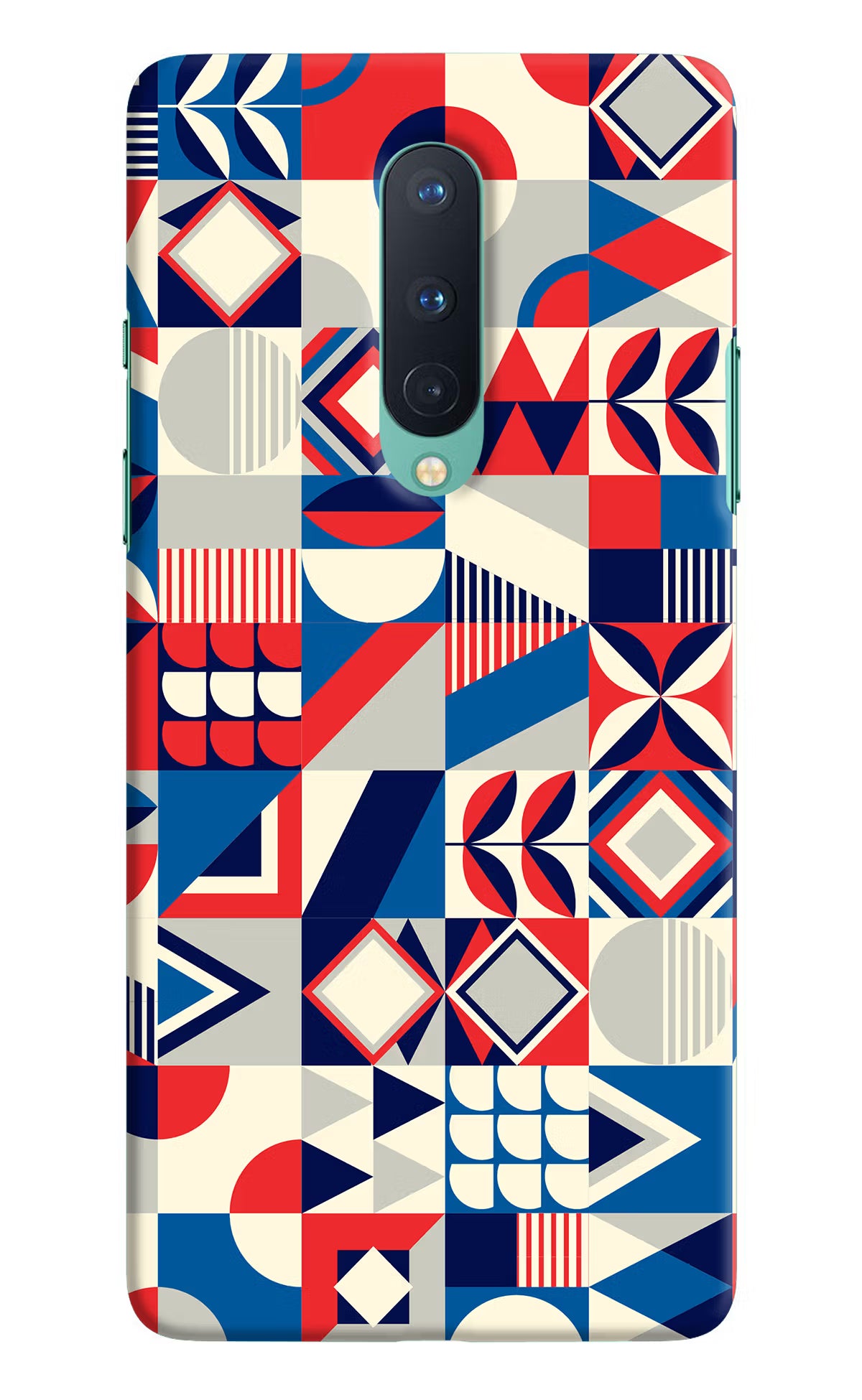 Colorful Pattern Oneplus 8 Hard Case Back Cover by Casekaro