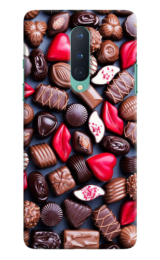 Chocolates Oneplus 8 Hard Case Back Cover by Casekaro