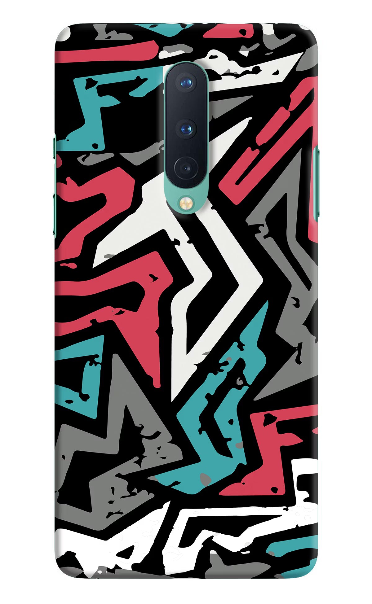 Geometric Graffiti Oneplus 8 Hard Case Back Cover by Casekaro
