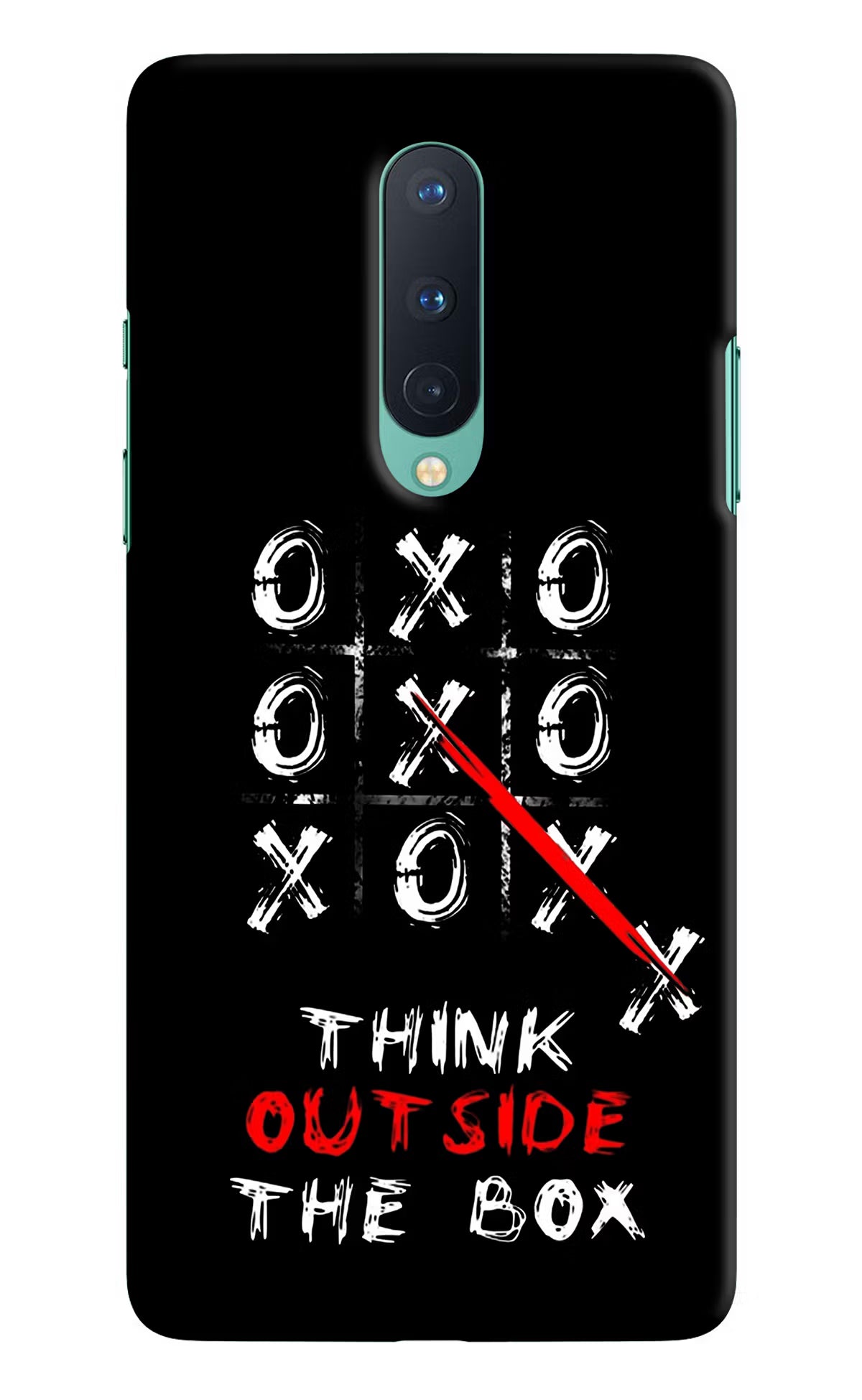 Think out of the BOX Oneplus 8 Hard Case Back Cover by Casekaro
