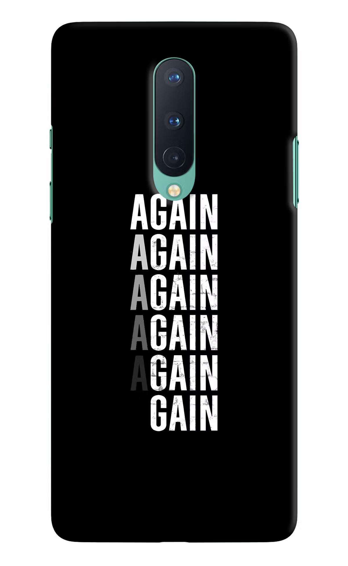 Again Again Gain Oneplus 8 Hard Case Back Cover by Casekaro