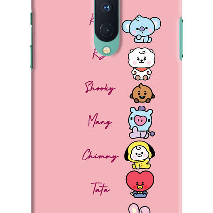 BTS names Oneplus 8 Hard Case Back Cover by Casekaro