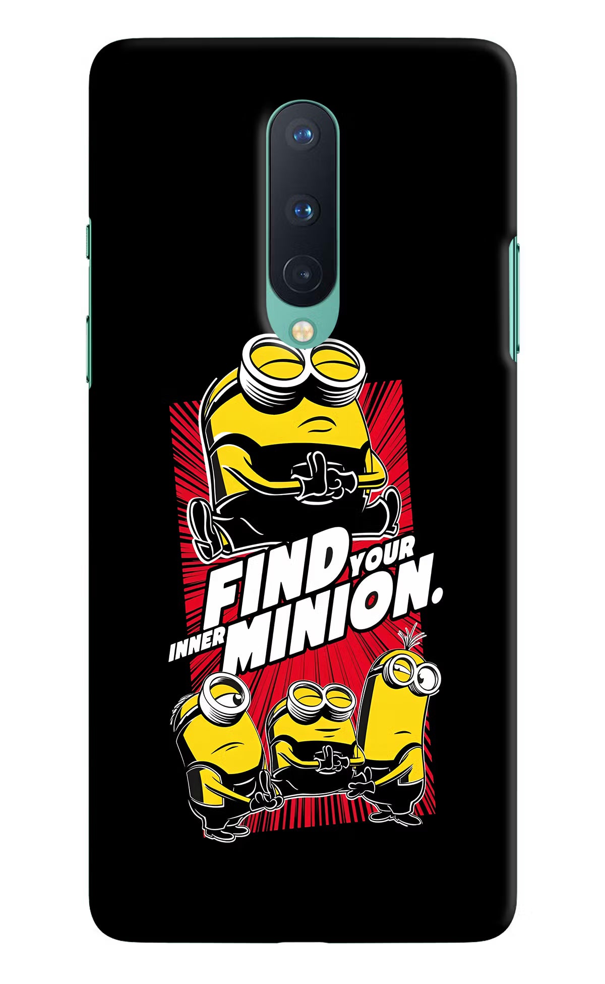Find your inner Minion Oneplus 8 Hard Case Back Cover by Casekaro