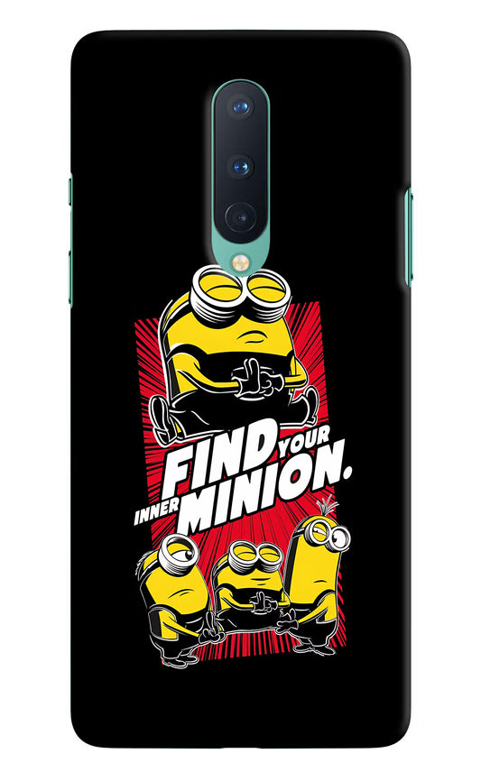 Find your inner Minion Oneplus 8 Hard Case Back Cover by Casekaro