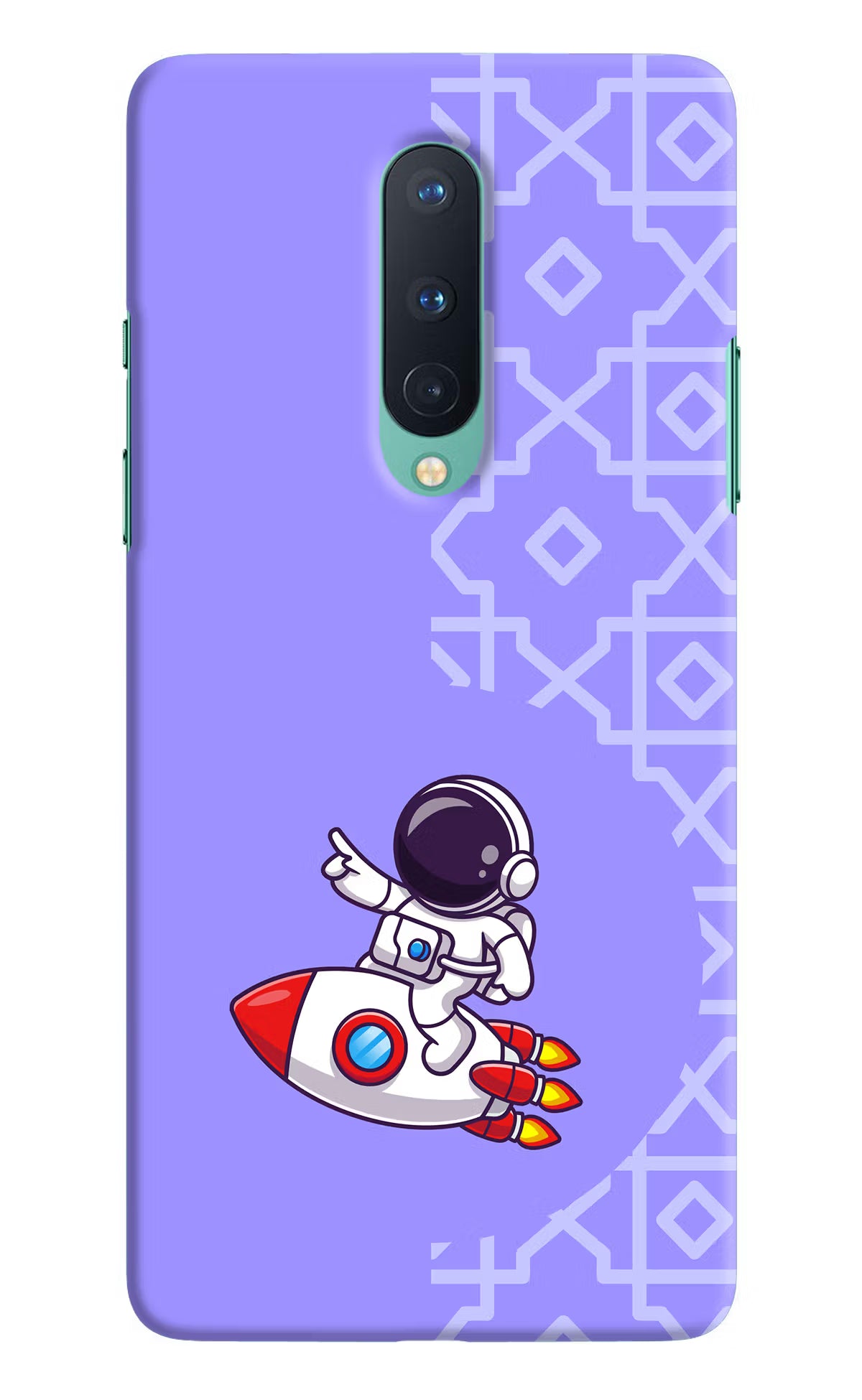 Cute Astronaut Oneplus 8 Hard Case Back Cover by Casekaro