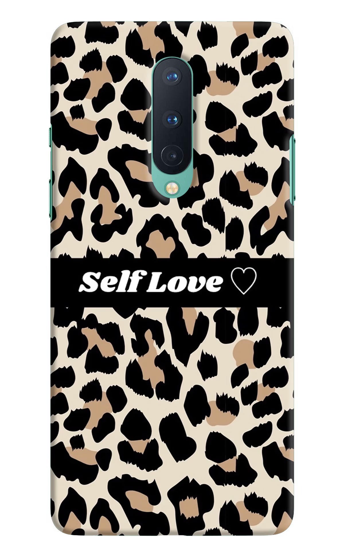 Leopard Print Self Love Oneplus 8 Hard Case Back Cover by Casekaro