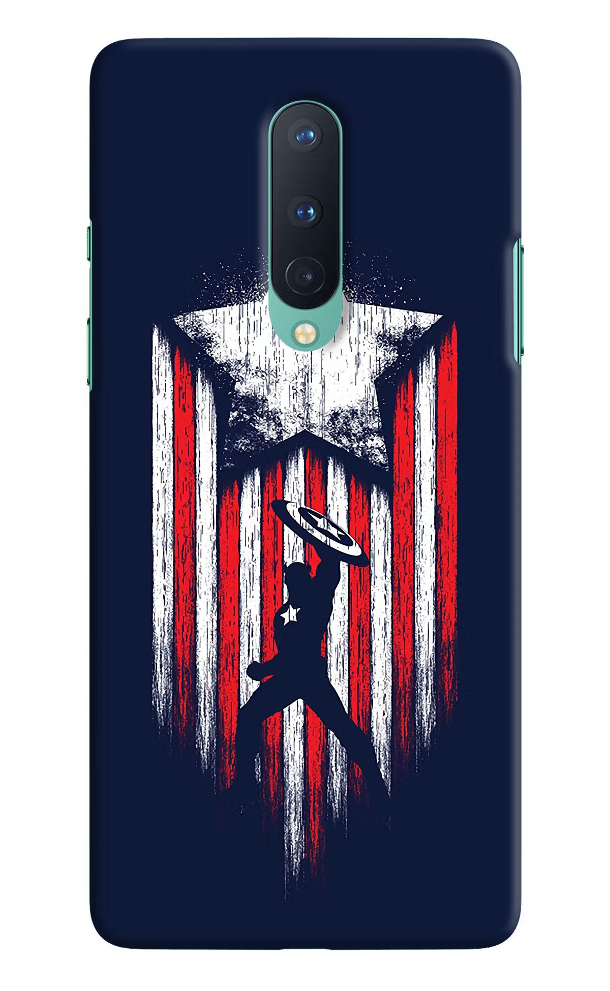 Captain America Marvel Art Oneplus 8 Hard Case Back Cover by Casekaro