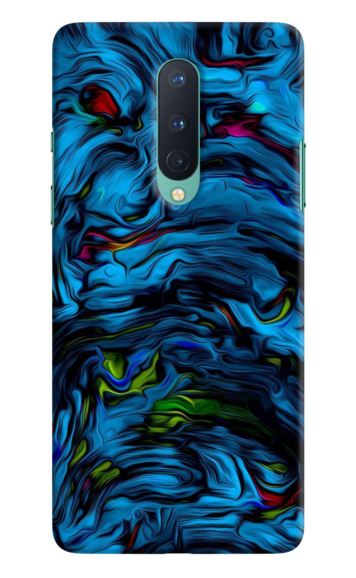 Dark Blue Abstract Oneplus 8 Back Cover