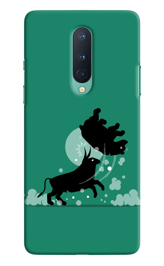 Bull Conqueror Oneplus 8 Hard Case Back Cover by Casekaro