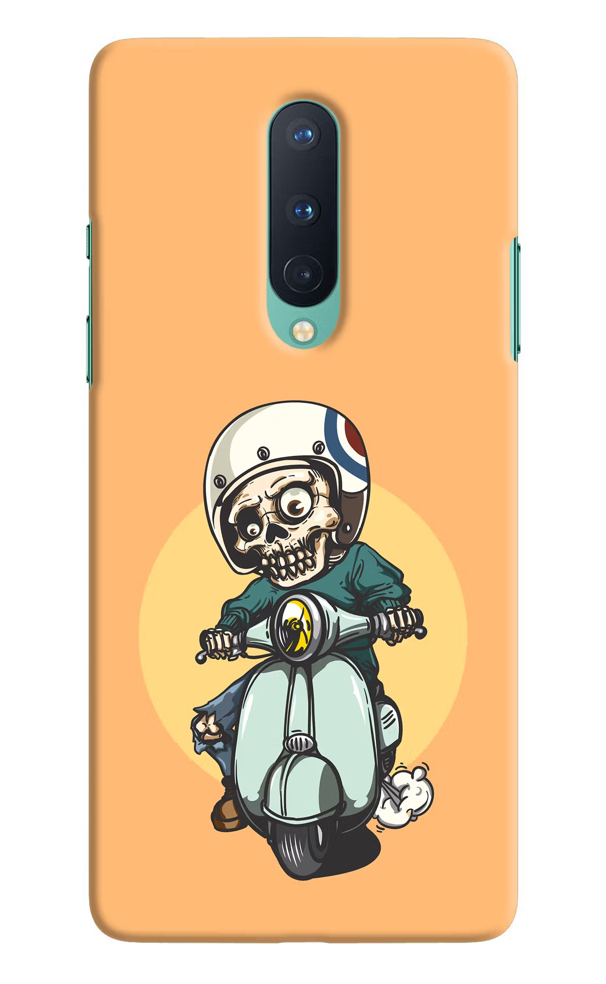 Undead Biker Oneplus 8 Hard Case Back Cover by Casekaro