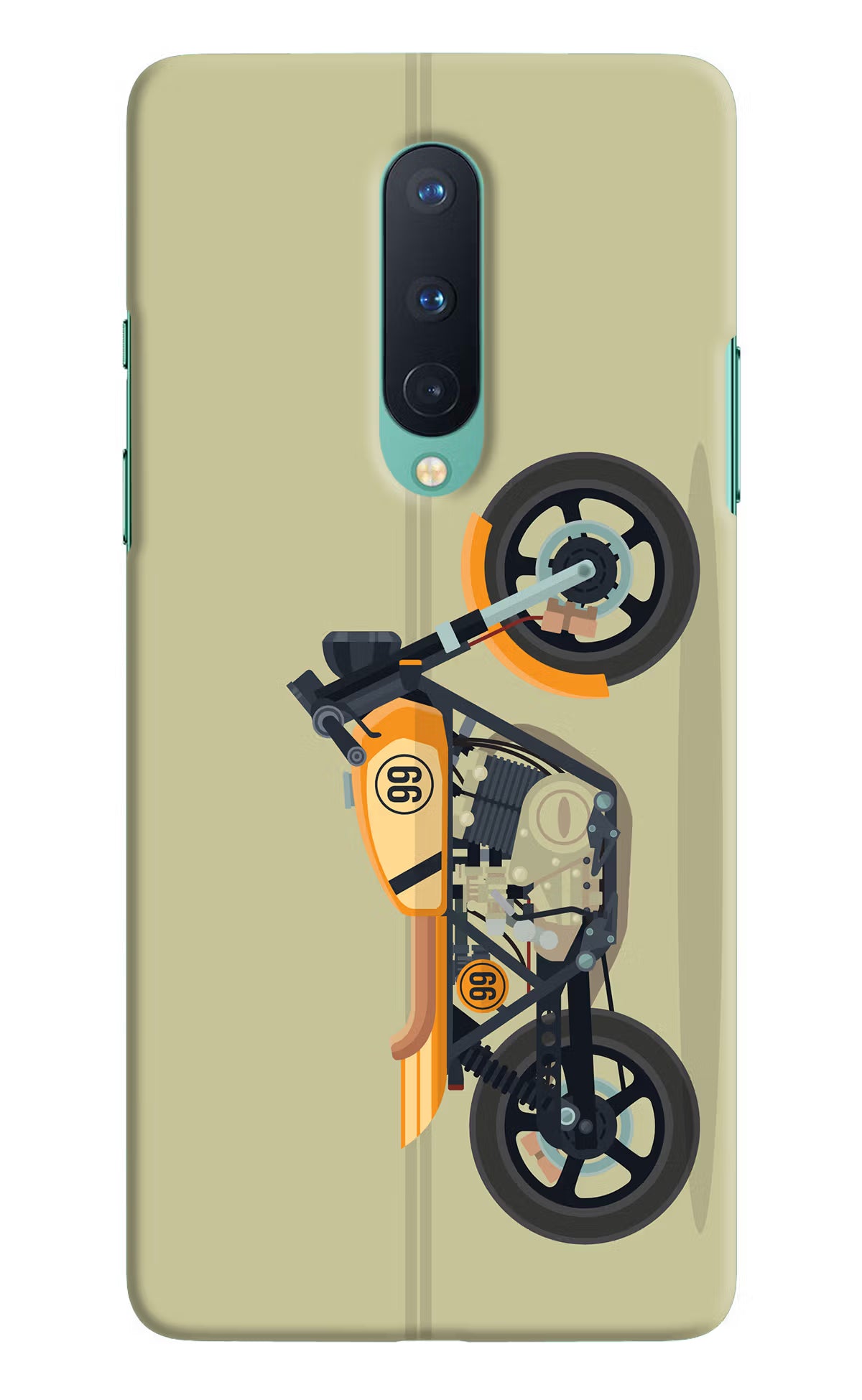 Vertical Speedster Oneplus 8 Hard Case Back Cover by Casekaro