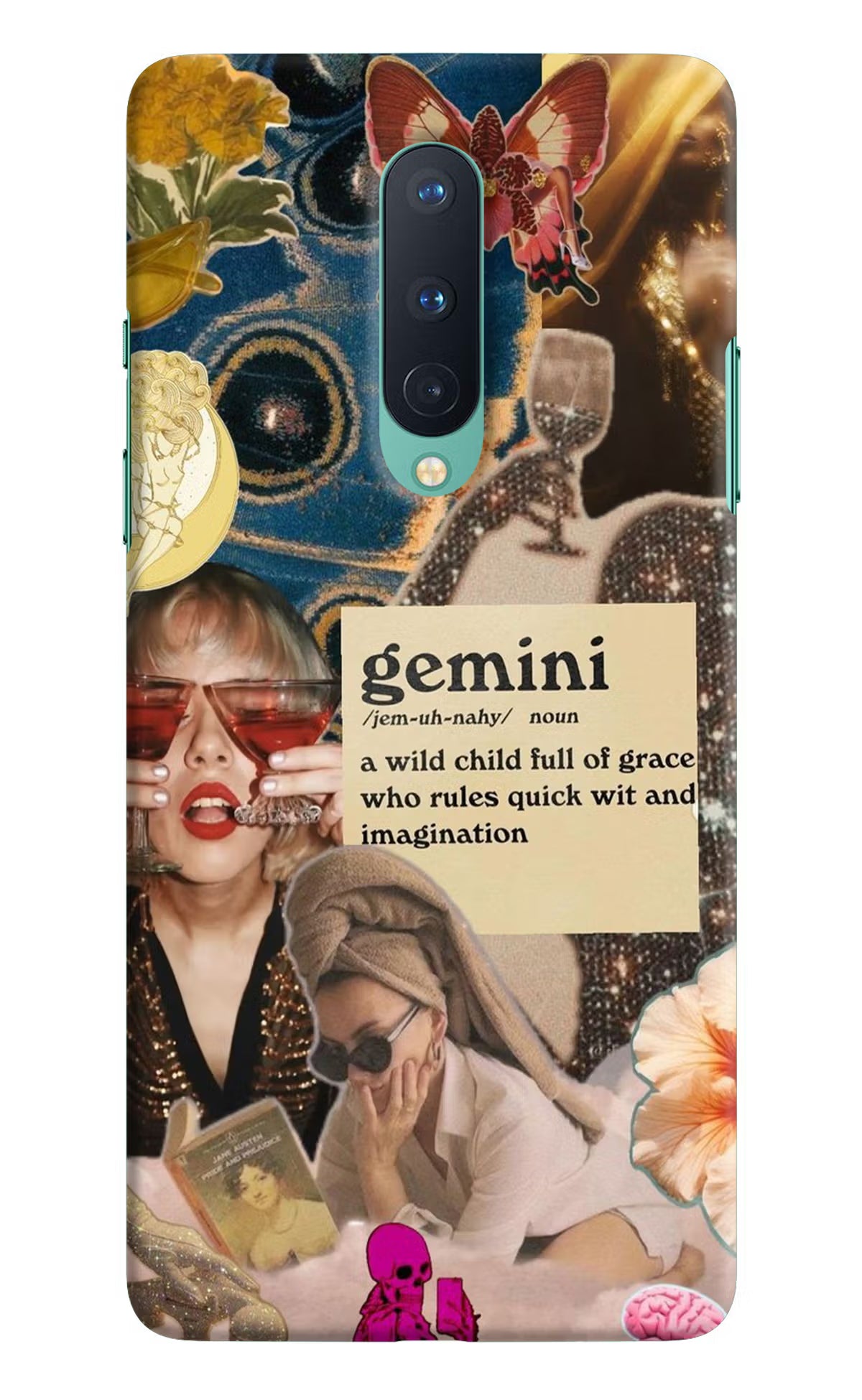 Gemini Zodiac Oneplus 8 Hard Case Back Cover by Casekaro
