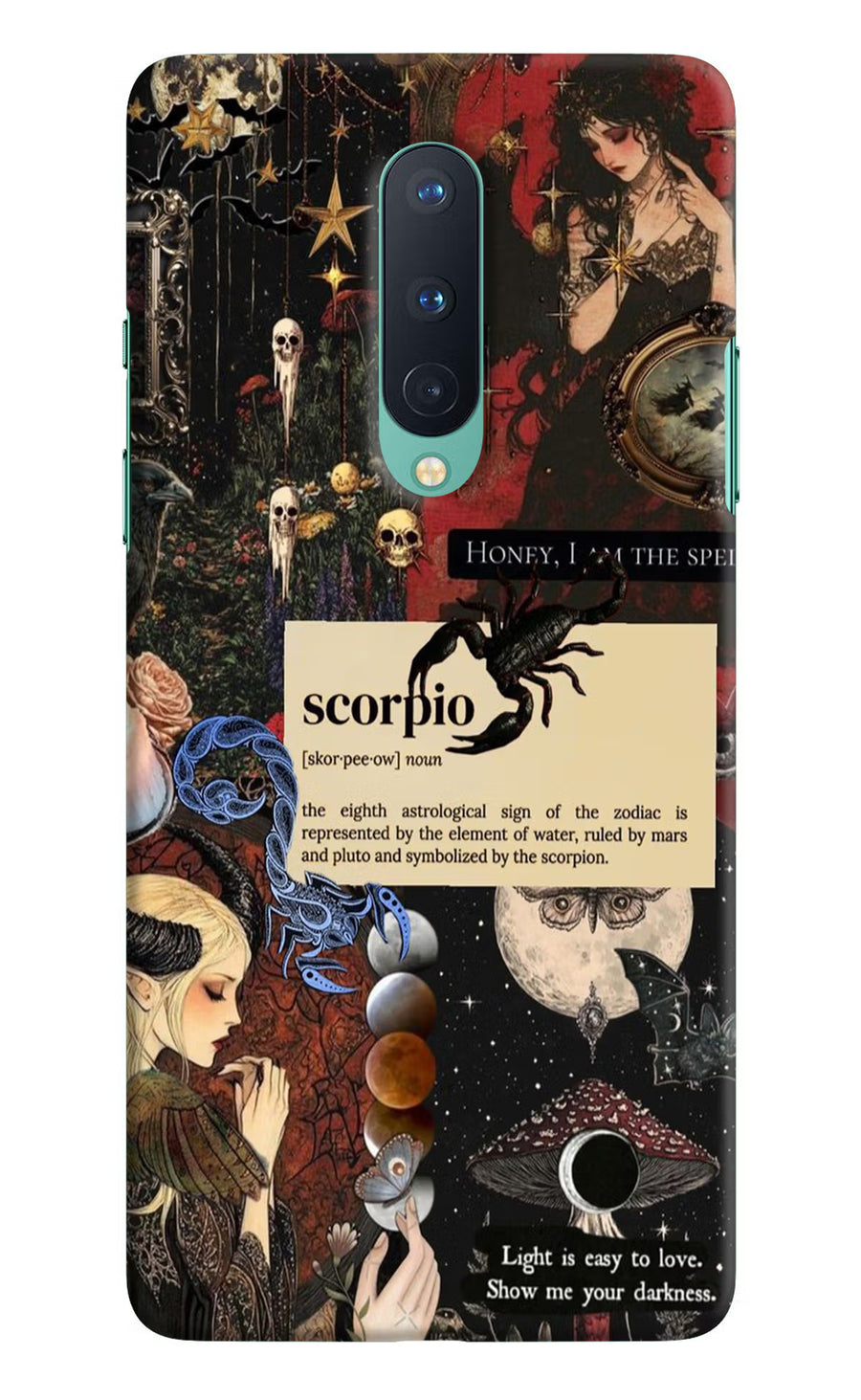 Scorpio Zodiac Oneplus 8 Back Cover, Hard case