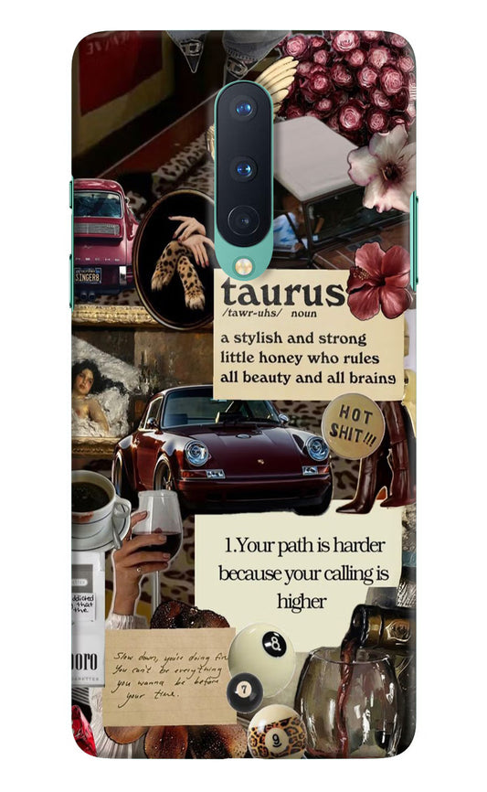 Taurus Zodiac Oneplus 8 Hard Case Back Cover by Casekaro