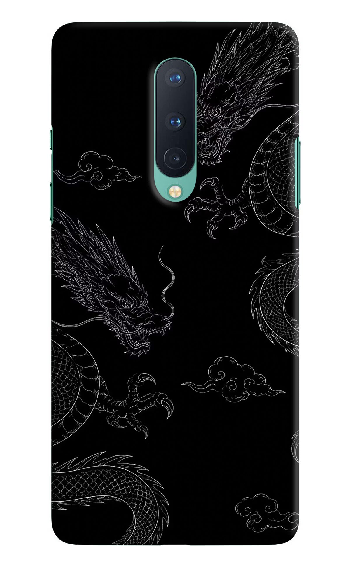 Twin Dragons Oneplus 8 Hard Case Back Cover by Casekaro