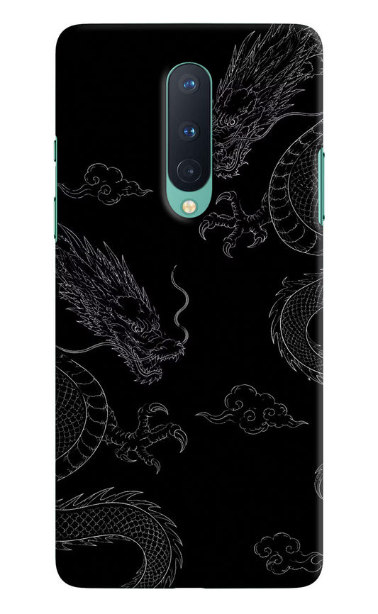 Twin Dragons Oneplus 8 Hard Case Back Cover by Casekaro