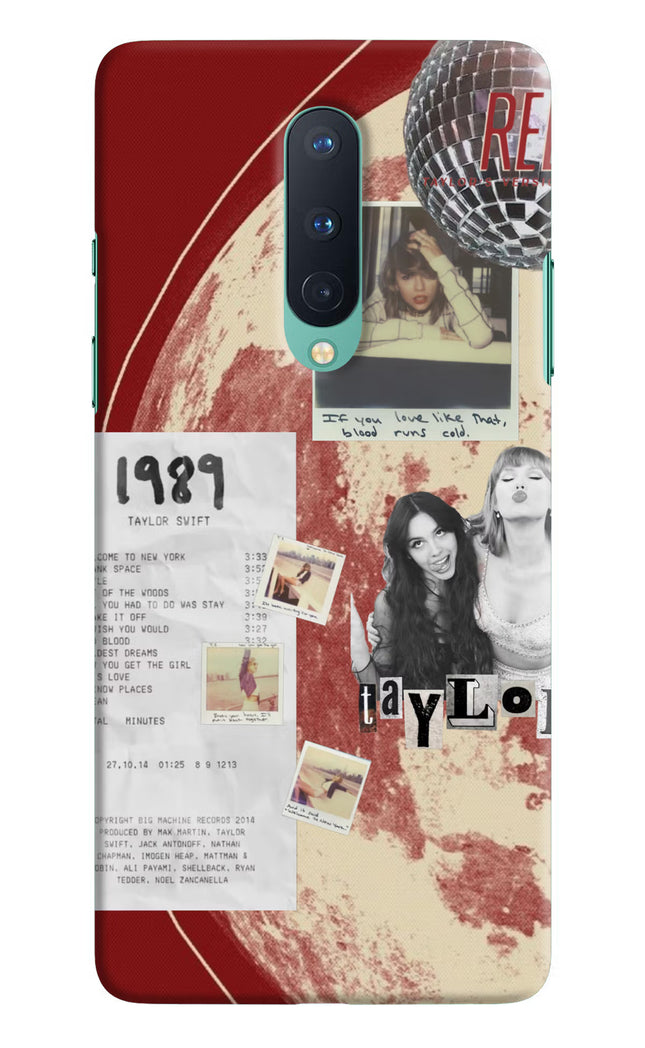 Taylor Swift Oneplus 8 Hard Case Back Cover by Casekaro