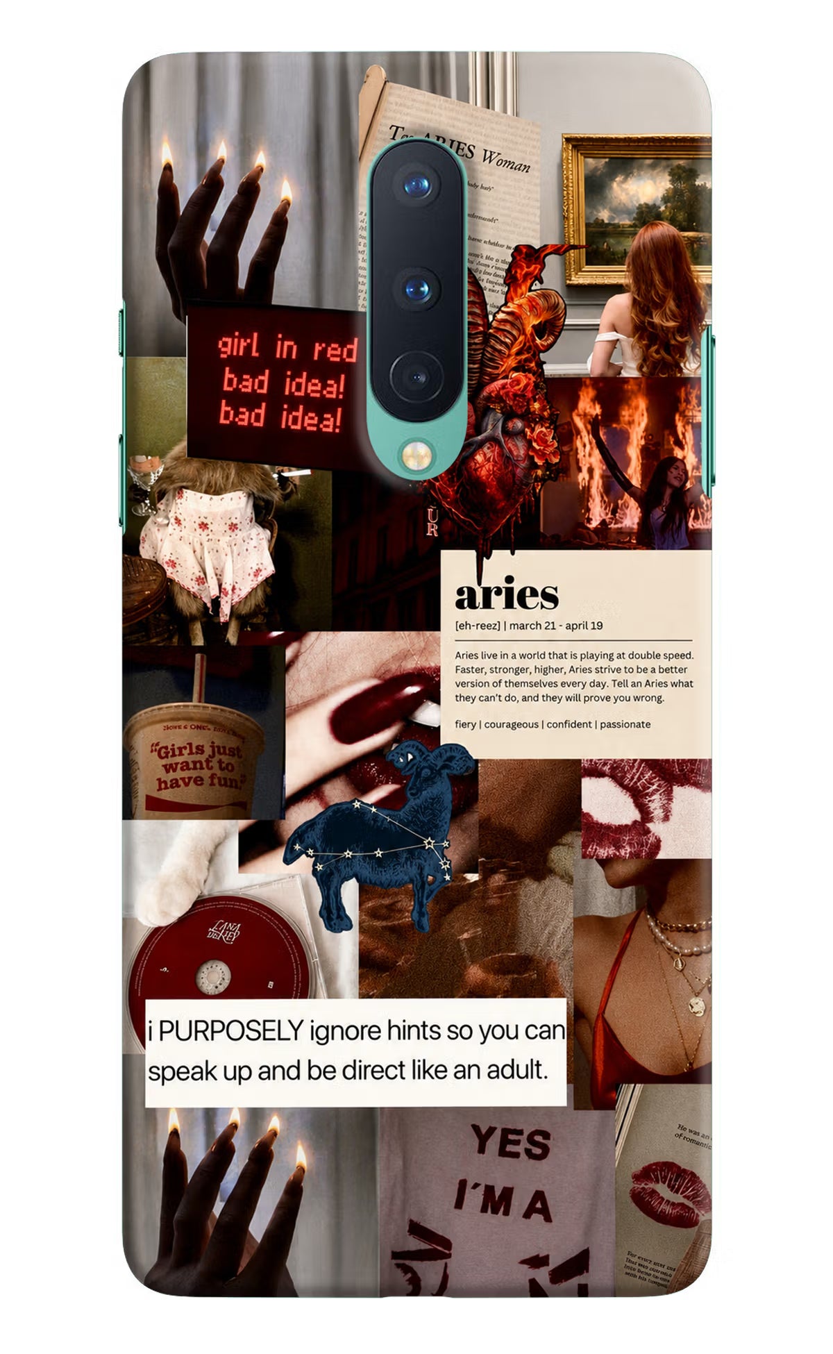 Zodiac Aries Oneplus 8 Back Cover