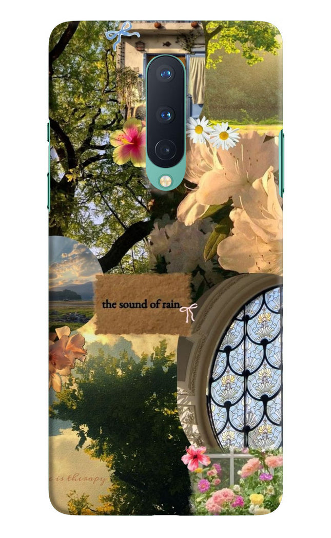 Rain Oneplus 8 Hard Case Back Cover by Casekaro
