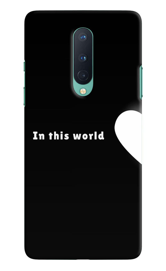 This World Oneplus 8 Hard Case Back Cover by Casekaro
