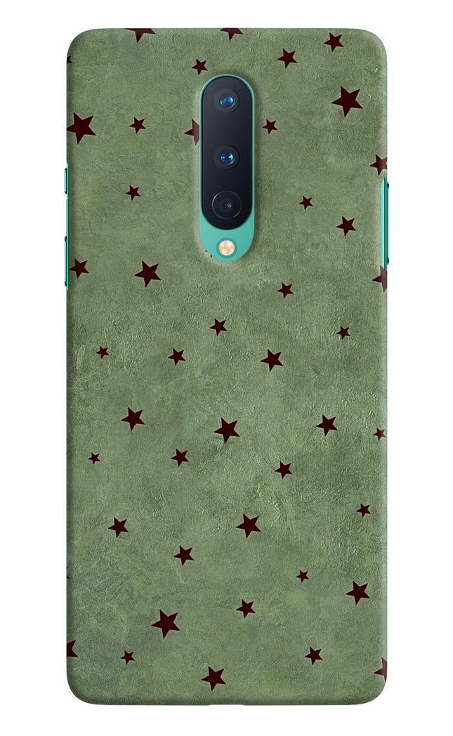 Green Stars Oneplus 8 Hard Case Back Cover by Casekaro