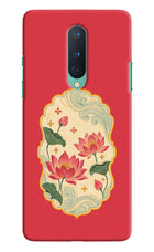 Pink Lotus Oneplus 8 Back Cover