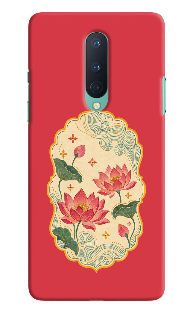 Pink Lotus Oneplus 8 Back Cover