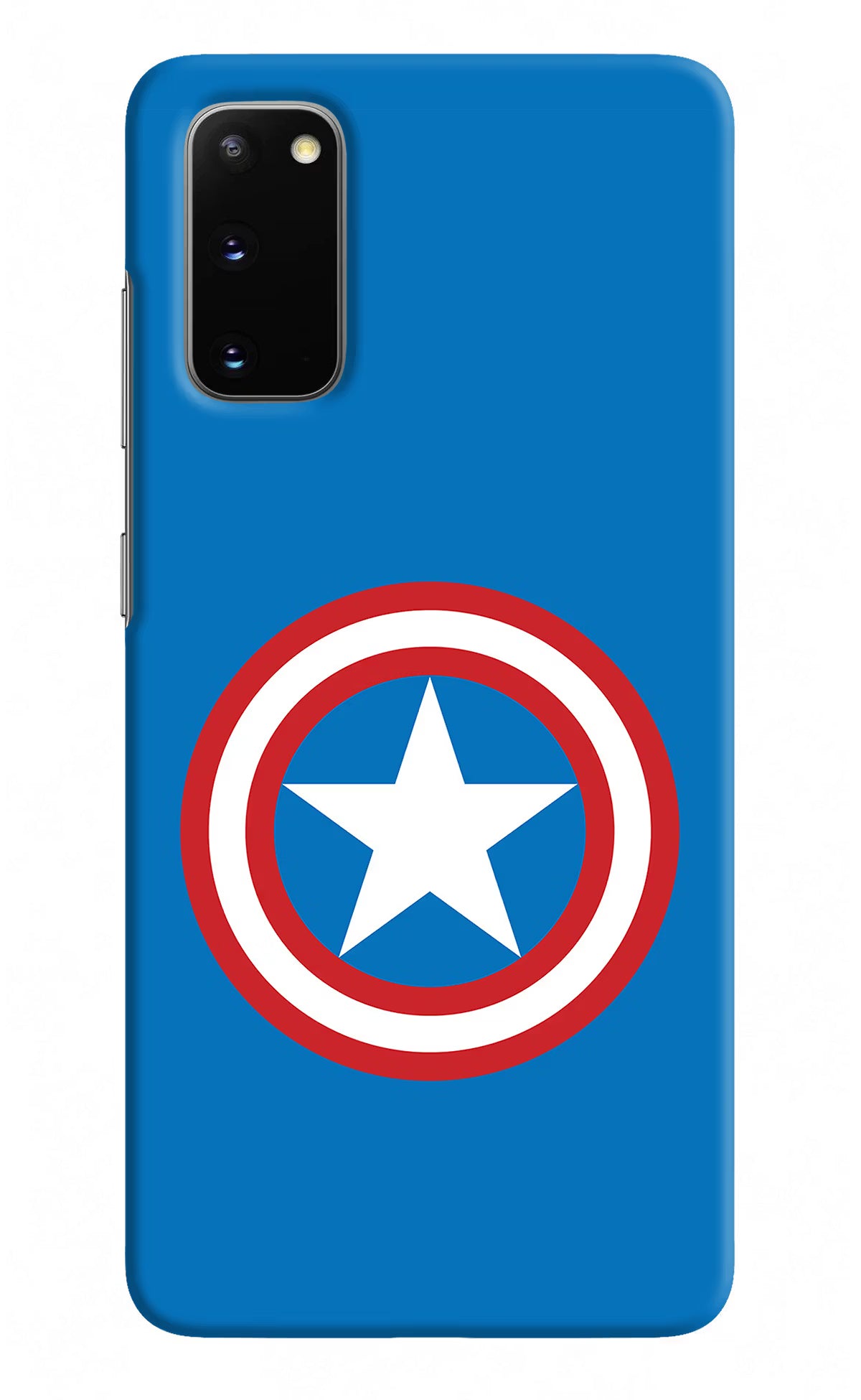 Captain America Logo Samsung S20 Hard Case Back Cover by Casekaro
