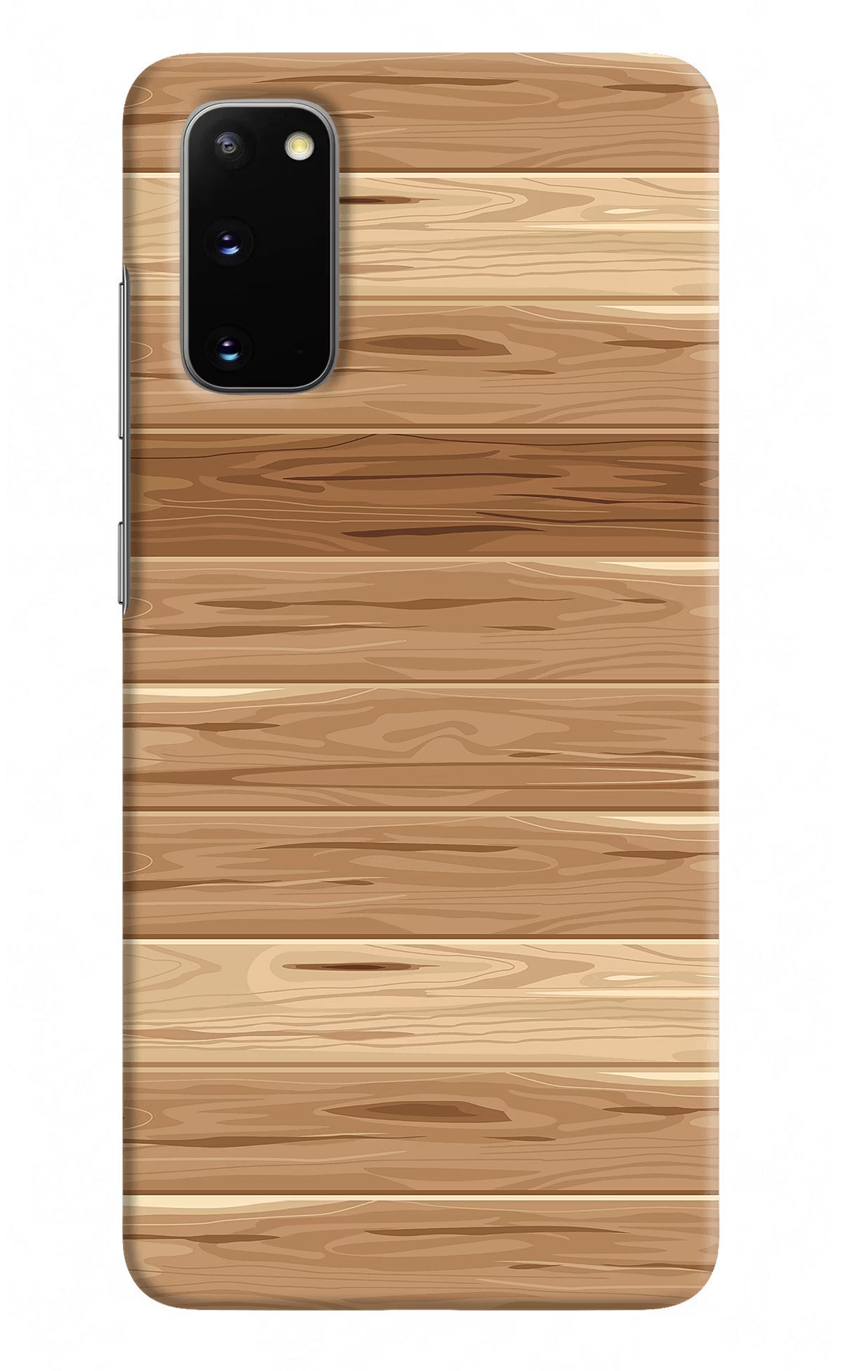 Wooden Vector Samsung S20 Hard Case Back Cover by Casekaro