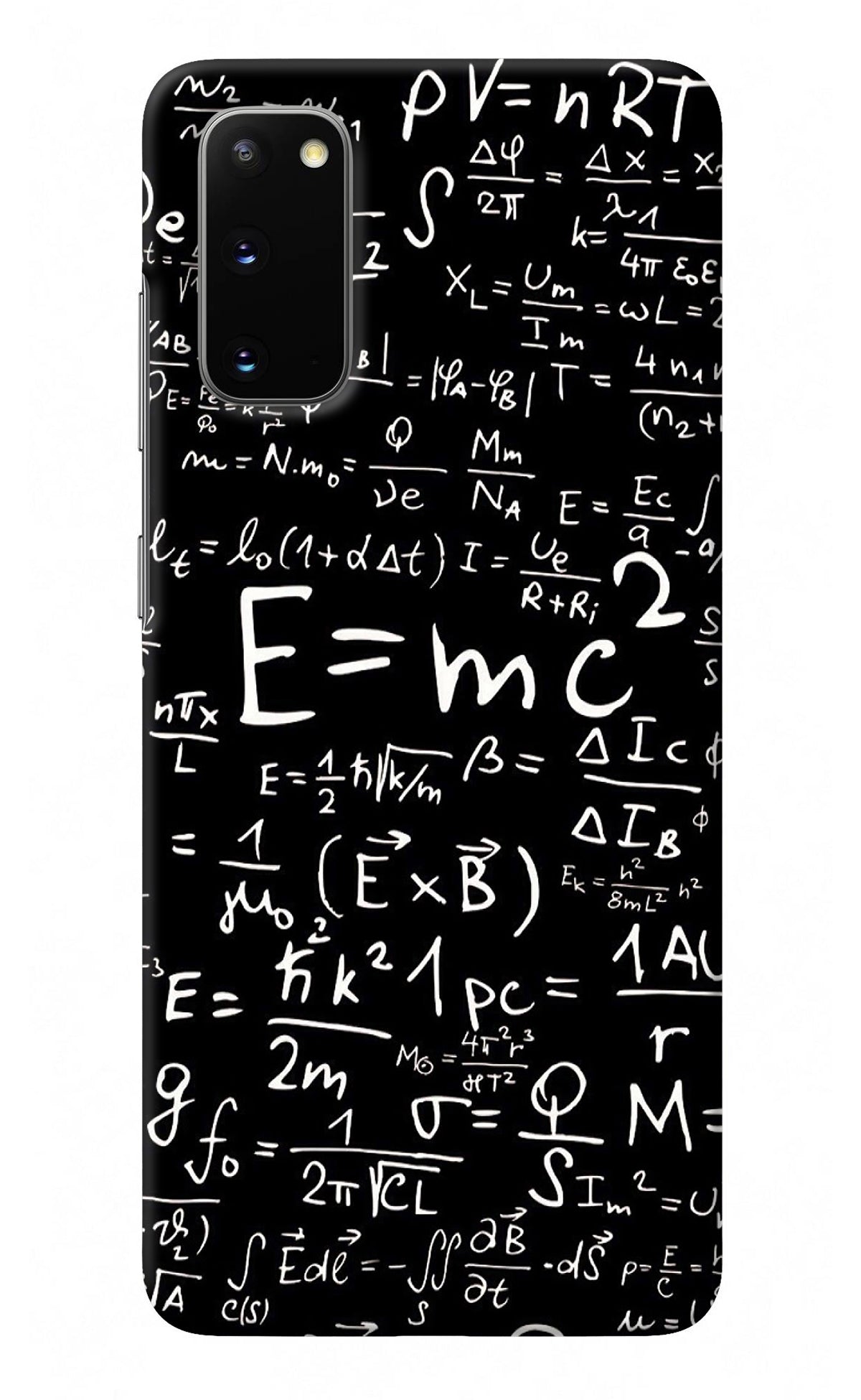 Physics Albert Einstein Formula Samsung S20 Back Cover