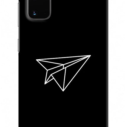 Paper Plane White Samsung S20 Hard Case Back Cover by Casekaro