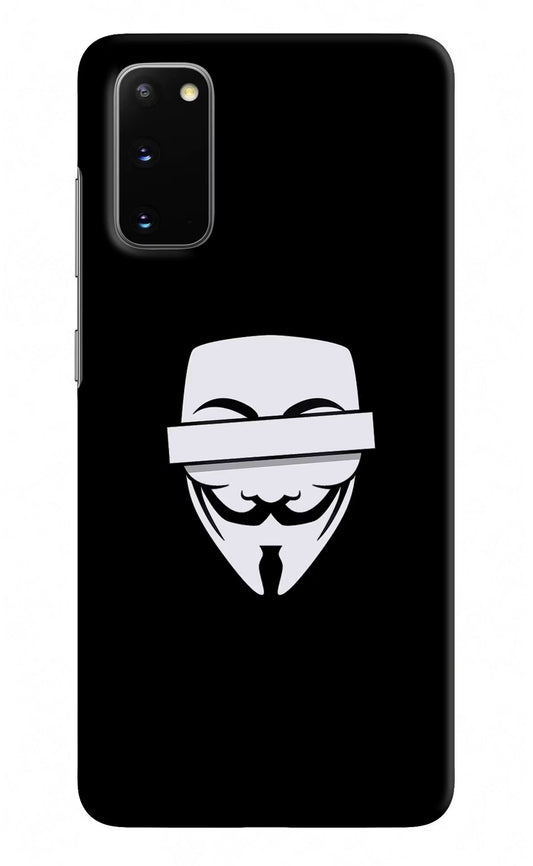 Anonymous Face Samsung S20 Hard Case Back Cover by Casekaro