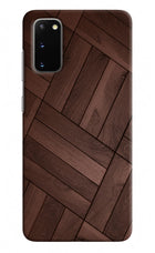 Wooden Texture Design Samsung S20 Hard Case Back Cover by Casekaro