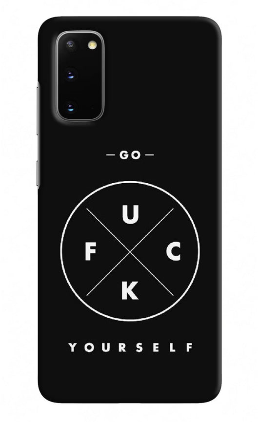Go Fuck Yourself Samsung S20 Hard Case Back Cover by Casekaro