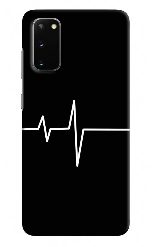Heart Beats Samsung S20 Hard Case Back Cover by Casekaro