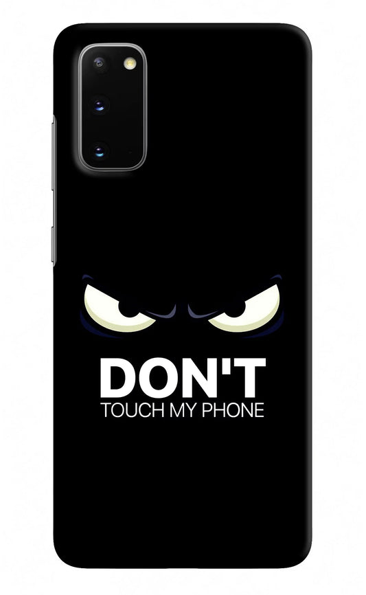 Don'T Touch My Phone Samsung S20 Hard Case Back Cover by Casekaro