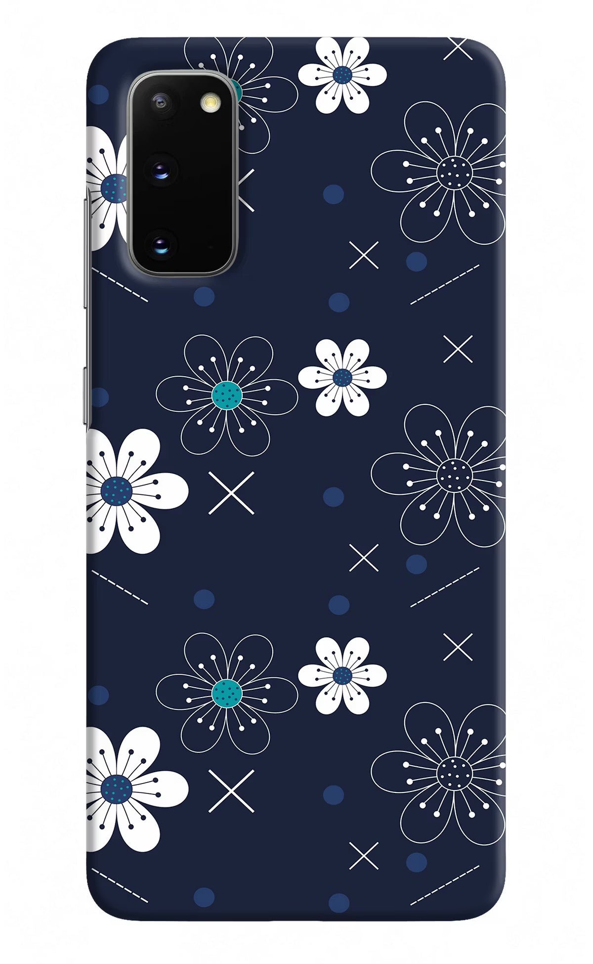 Flowers Samsung S20 Hard Case Back Cover by Casekaro