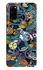 Space Abstract Samsung S20 Hard Case Back Cover by Casekaro