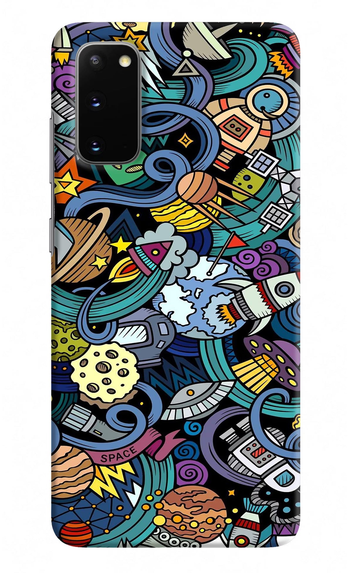 Space Abstract Samsung S20 Hard Case Back Cover by Casekaro
