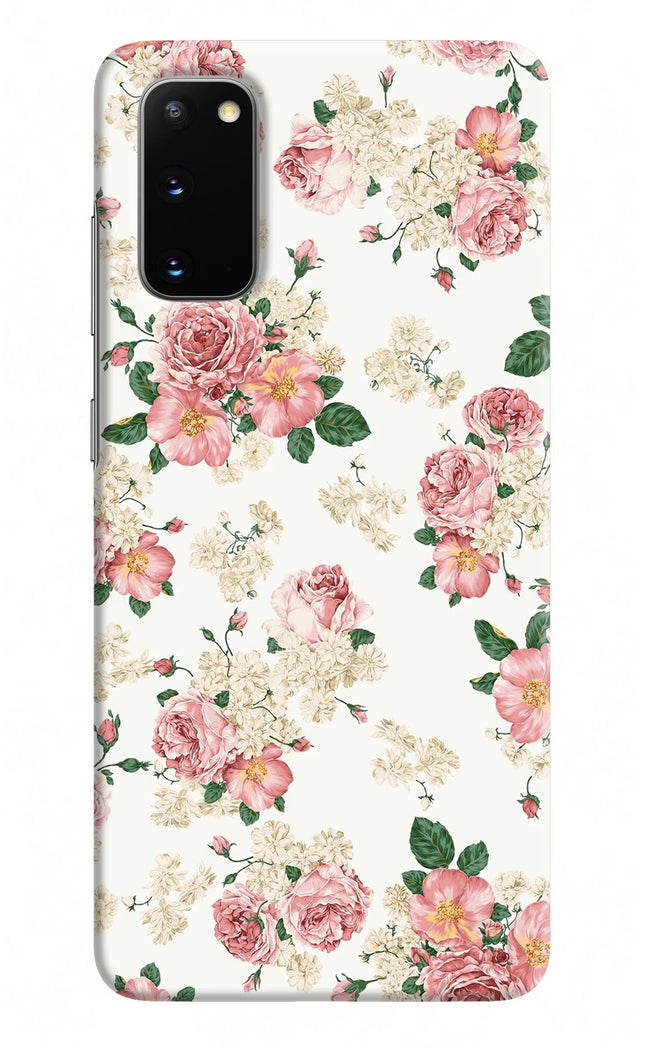 Flowers Samsung S20 Hard Case Back Cover by Casekaro