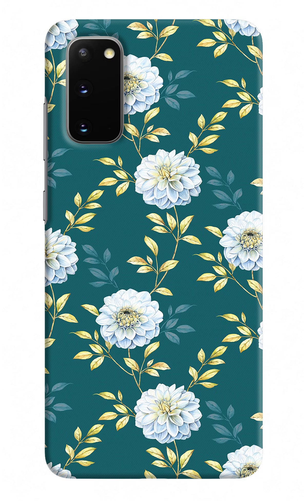 Flowers Samsung S20 Hard Case Back Cover by Casekaro