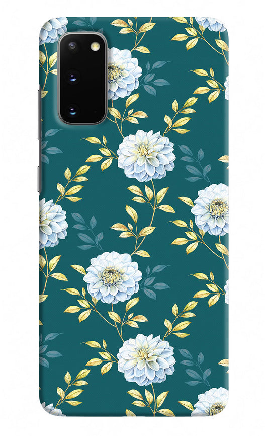 Flowers Samsung S20 Hard Case Back Cover by Casekaro
