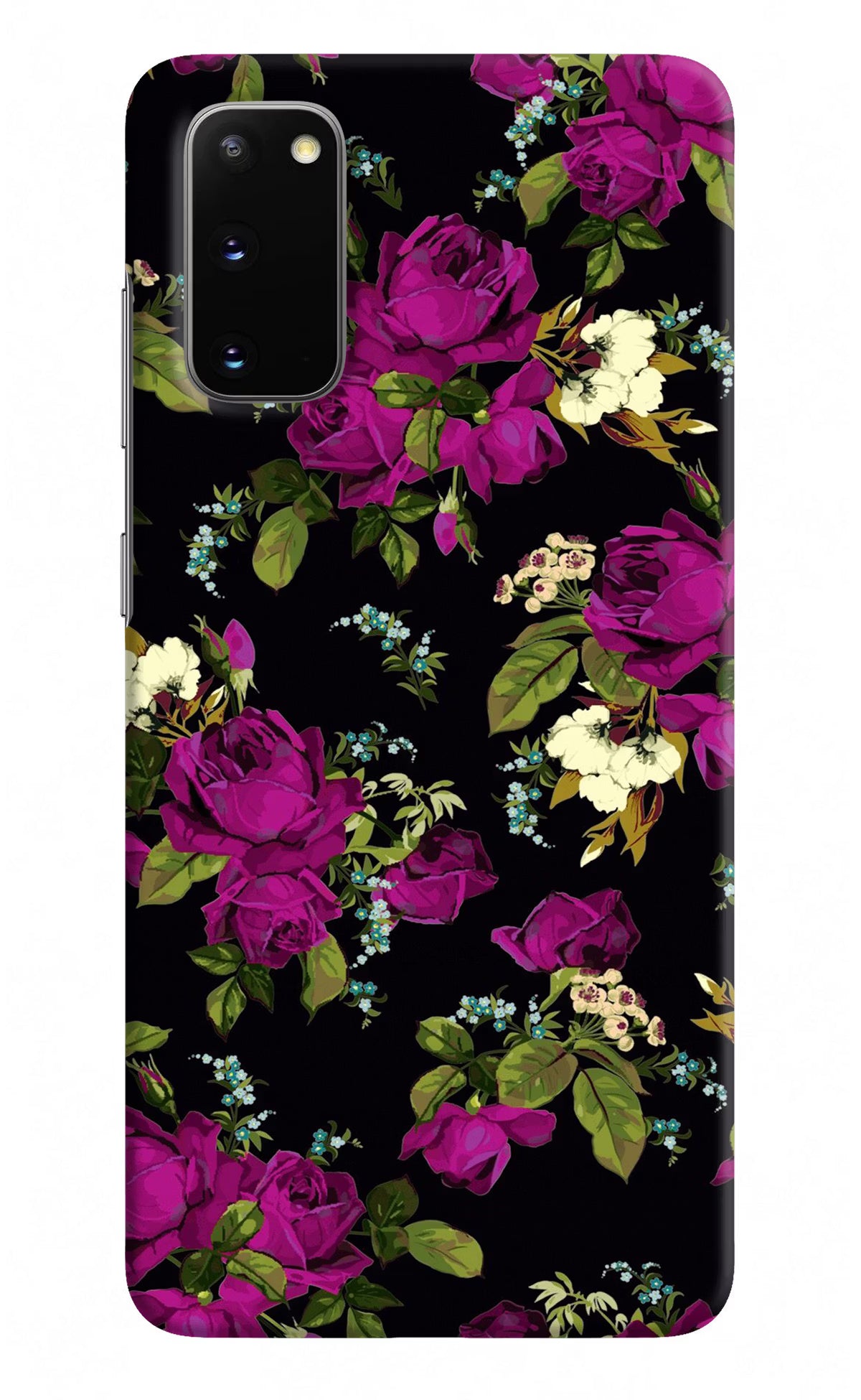 Flowers Samsung S20 Hard Case Back Cover by Casekaro