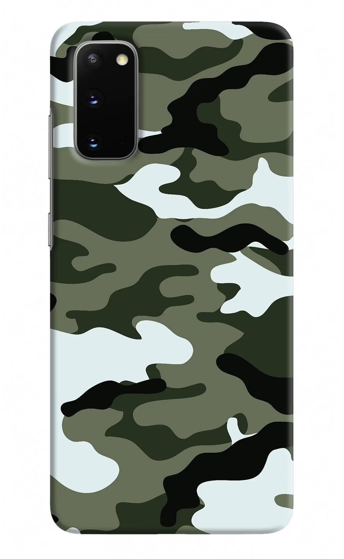 Camouflage Samsung S20 Hard Case Back Cover by Casekaro