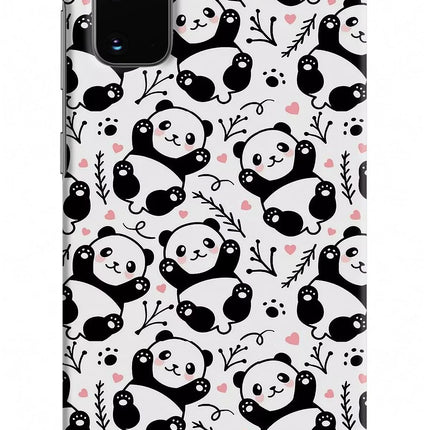 Cute Panda Samsung S20 Hard Case Back Cover by Casekaro